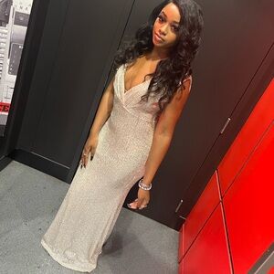 Beautiful Silver Formal Dress